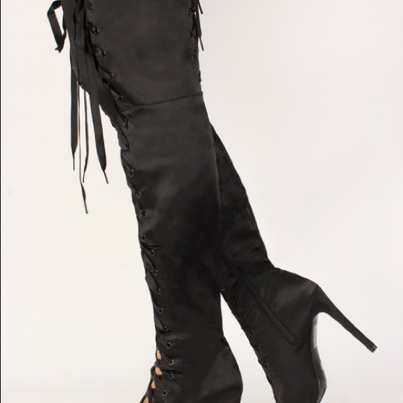 Lace up thigh high - Picture 4 of 5